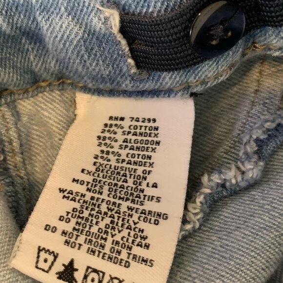 DKNY Girls 12 Skinny Distressed Ripped Stretch Blue Denim Jeans - Picture 10 of 10